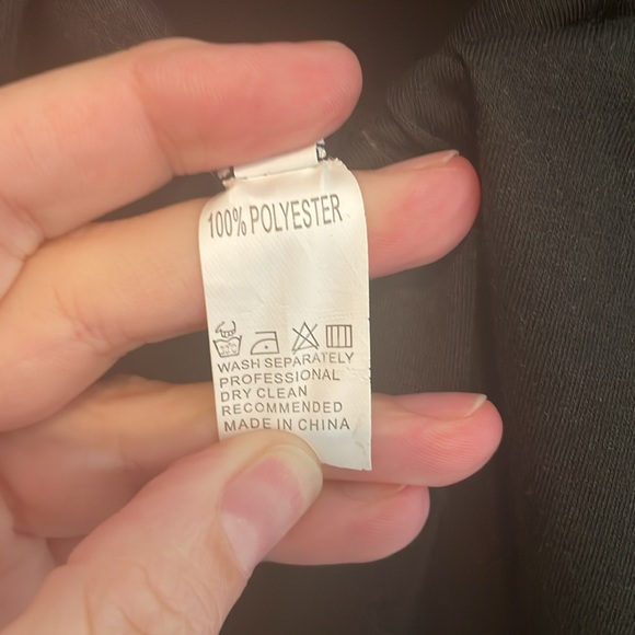 Black Straight Leg Jumpsuit with 3/4 sleeve - Picture 6 of 9